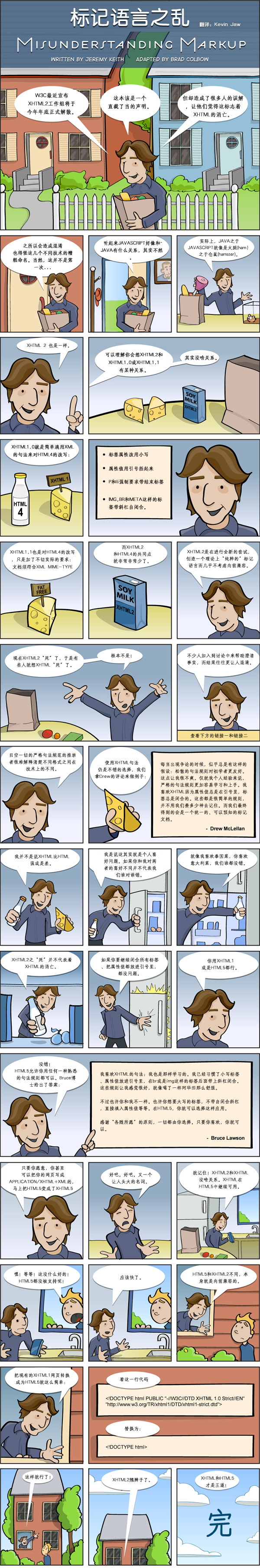 混乱的标记语言漫画