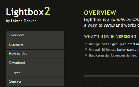 Useful JavaScript Techniques - Lightbox 2