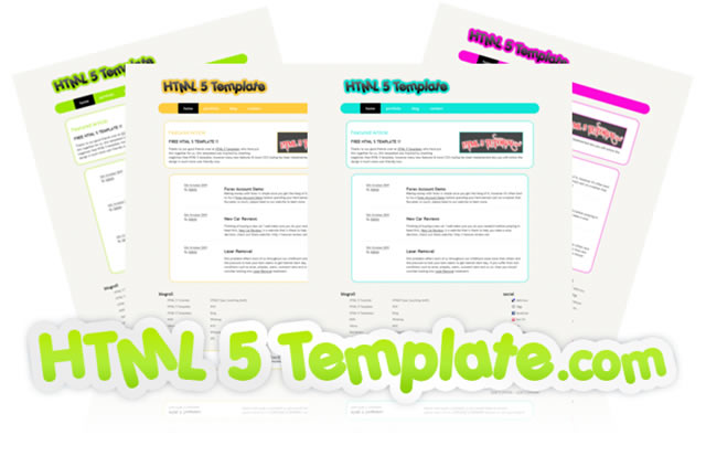 HTML5 Basic Template Pack
