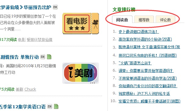 侧边栏的文章排行榜top10用户比较喜欢点击