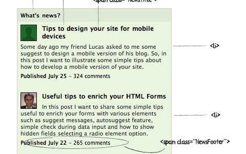 Useful JavaScript Techniques - Newsticker