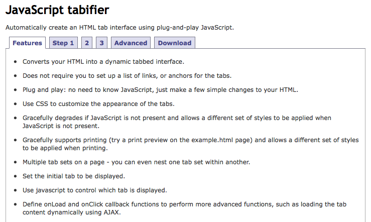 Tabifier